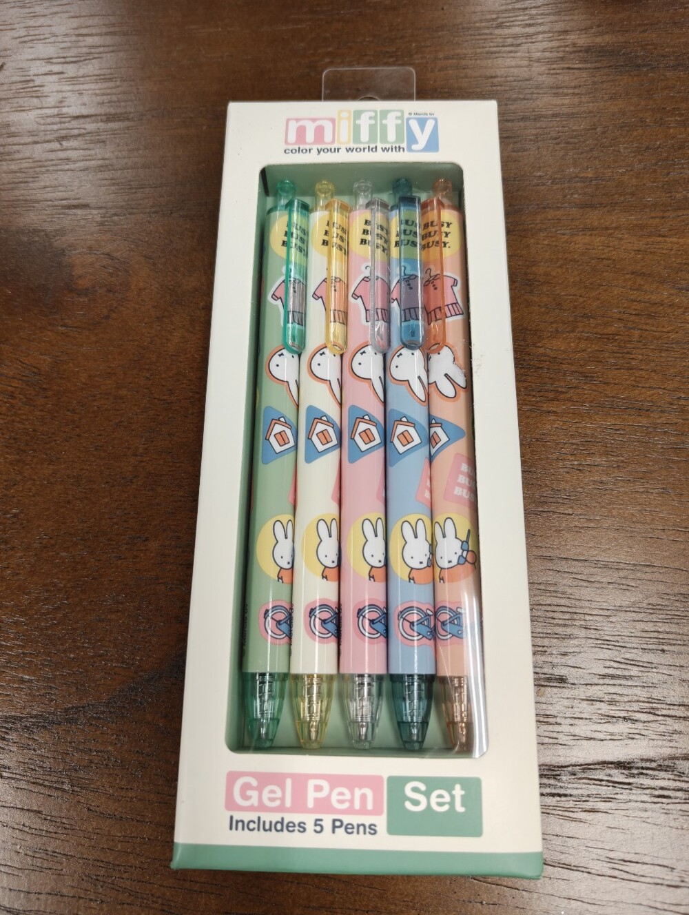 Miffy Gel Pen Set Of 5